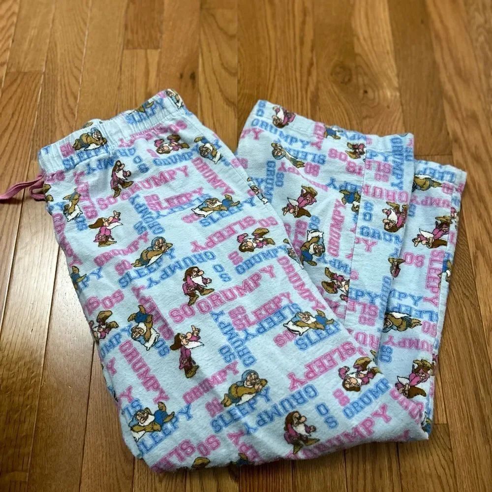 Disney Store Grumpy and Sleepy Flannel Pajama Pants